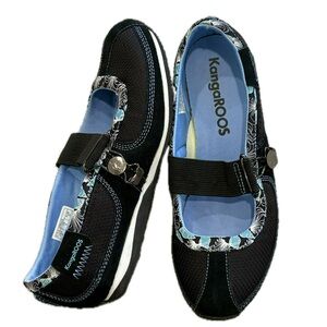 kangaROOS Spruce Mary Jane Sneakers Womens Size 6 Black Comfort Slip On Shoes